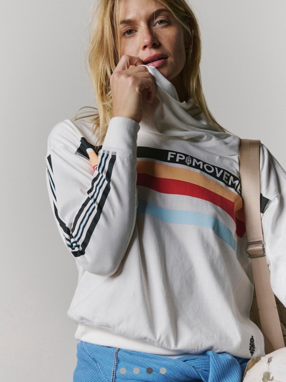 Free People Long Shot Mock Neck Tee - Picture 3 of 7
